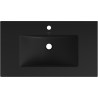 Mexen Atena lavabo empotrado en encimera 81 x 46 cm, negro mate - 25018070