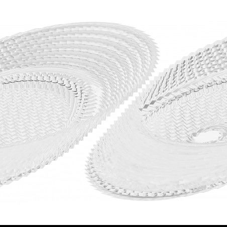 Mexen Lira steklena nadpultna umivalnica 37 x 37 cm, prozorna - 24053700