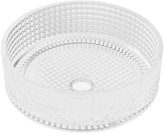 Mexen Lira lavatório de vidro de encastre 37 x 37 cm, transparente - 24053700