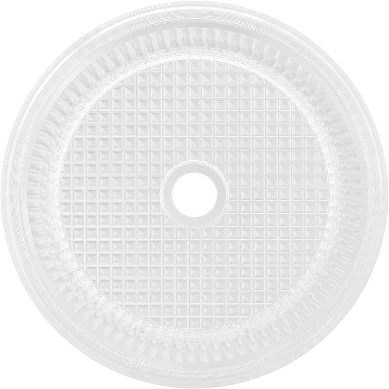 Mexen Lira glass countertop basin 37 x 37 cm, transparent - 24053700