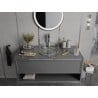 Mexen Lira lavabo en verre à poser 37 x 37 cm, transparent - 24053700