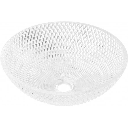 Mexen Olza lavabo sobre encimera de vidrio 42 x 42 cm, transparente - 24094200
