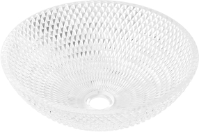 Mexen Olza glas tvättställ ovanpå bänkskiva 42 x 42 cm, transparent - 24094200