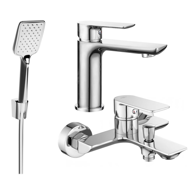 Mexen Alfa R62 vannikomplekt, kroom - 745703R62-00