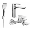 Mexen Alfa R62 bath set, chrome - 745703R62-00