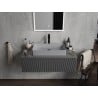 Mexen Nadia lavabo sur plan 62 x 35 cm, gris clair mat - 21616061