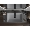 Mexen Nadia countertop washbasin 62 x 35 cm, light gray matte - 21616061