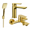 Mexen Alfa R62 badkuipset, goud - 745703R62-50