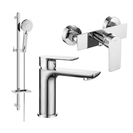 Mexen Alfa DQ40 duschset, krom - 745704DQ40-00