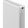 Radiateur plat Mexen CVH20 Hygiene 400 x 800 mm, raccordement inférieur, 636 W, blanc - W620H-040-080-00