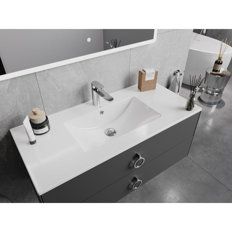 Mexen Atena lavabo encastré dans le plan 101 x 46 cm, blanc - 25011000