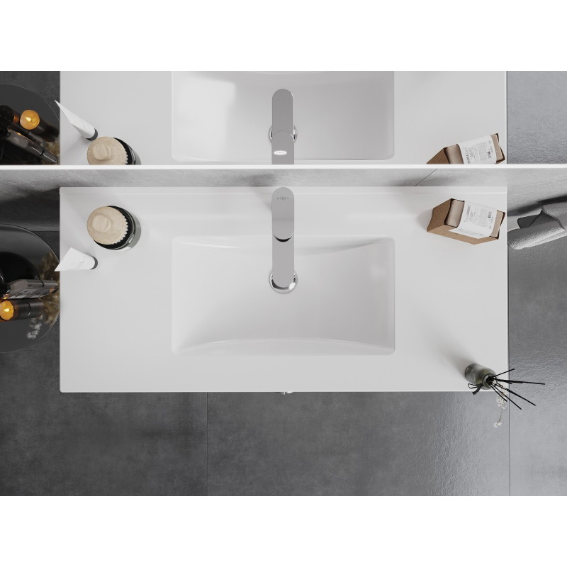 Mexen Atena in het werkblad ingebouwde wastafel 101 x 46 cm, wit - 25011000