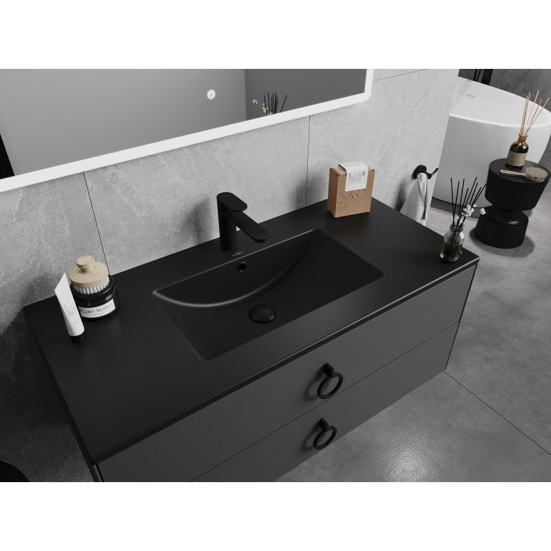 Mexen Atena Einbauwaschbecken 101 x 46 cm, schwarz matt - 25011070