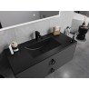 Mexen Atena lavabo encastré dans le plan 101 x 46 cm, noir mat - 25011070