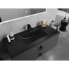 Mexen Atena lavabo encastré dans le plan de travail 101 x 46 cm, noir mat - 25011070