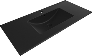 Mexen Atena countertop inset sink 101 x 46 cm, matte black - 25011070