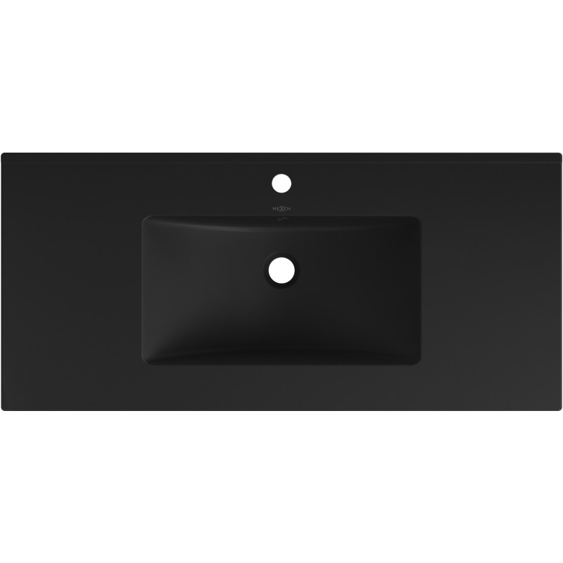 Mexen Atena lavabo encastré dans le plan 101 x 46 cm, noir mat - 25011070