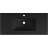 Mexen Atena lavabo empotrado en encimera 101 x 46 cm, negro mate - 25011070