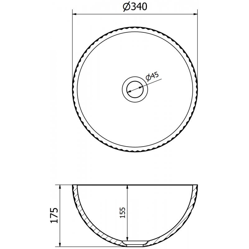 Mexen Dora lavabo da appoggio in vetro 34 x 34 cm, trasparente - 24113400