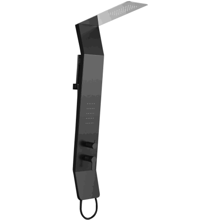 Panneau de douche Mexen Yap, noir/chrome - 7612-02-77