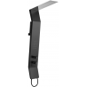 Mexen Yap douchepaneel, zwart/chroom - 7612-02-77