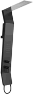 Panneau de douche Mexen Yap, noir/chrome - 7612-02-77