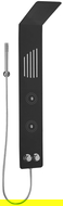 Panneau de douche Mexen Navas, noir - 7627-02-70