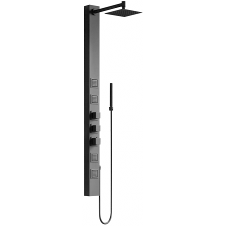 Mexen Orco shower panel, black - 7607-03-70