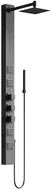 Panneau de douche Mexen Orco, noir - 7607-03-70