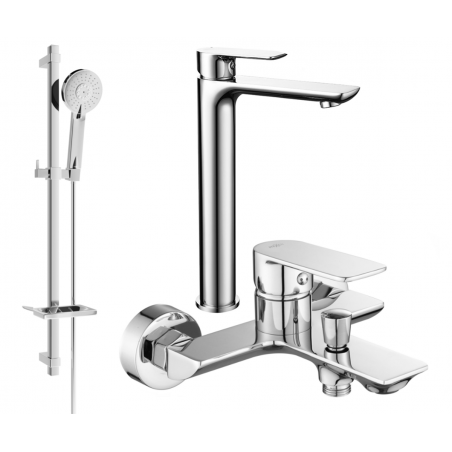 Mexen Alfa DQ40 set da bagno, cromo - 745713DQ40-00