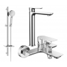Mexen Alfa DQ40 bath set, chrome - 745713DQ40-00