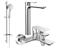 Mexen Alfa DQ40 conjunto de bañera, cromo - 745713DQ40-00