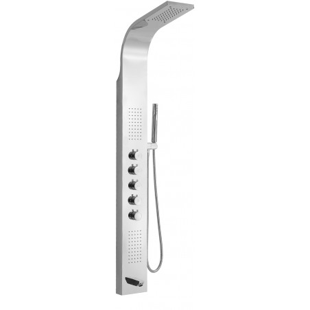 Panneau de douche Mexen Timor avec bec, chrome - 7621-04-00
