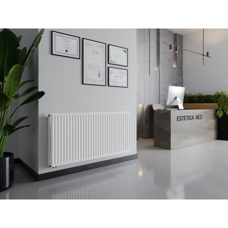 Mexen CVH20 Hügieeni paneelradiaator 500 x 2400 mm, alumine ühendus, 2273 W, valge - W620H-050-240-00