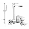 Mexen Alfa DF72 bath set, chrome - 745713DF72-00