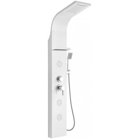 Mexen Borg douchepaneel, wit - 7615-03-20