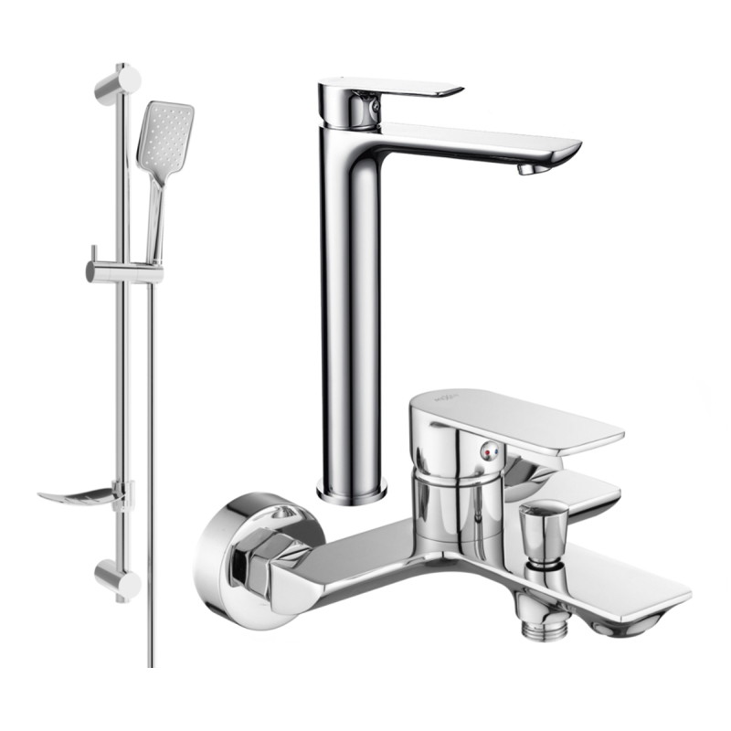 Mexen Alfa DF62 vannikomplekt, kroom - 745713DF62-00