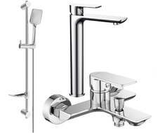 Mexen Alfa DF62 ensemble bain, chrome - 745713DF62-00