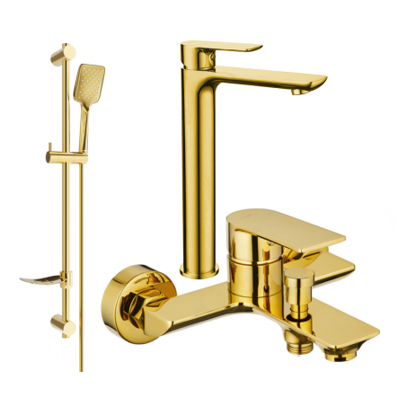 Mexen Alfa DF62 Badewannenset, golden - 745713DF62-50