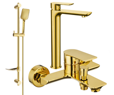 Mexen Alfa DF62 Badewannenset, golden - 745713DF62-50