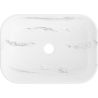 Mexen Rita επιτραπέζιος νιπτήρας 45 x 32 cm, λευκή πέτρα - 21084582