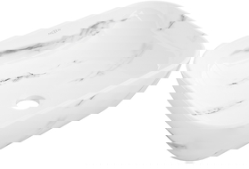 Mexen Rita επιτραπέζιος νιπτήρας 45 x 32 cm, λευκή πέτρα - 21084582