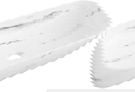 Mexen Rita lavabo da appoggio 45 x 32 cm, pietra bianca - 21084582