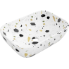 Mexen Rita Aufsatzwaschbecken 45 x 32 cm, weißer Terrazzo-Stein - 21084587