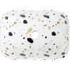 Mexen Rita lavabo de encimera 45 x 32 cm, piedra blanca terrazo - 21084587