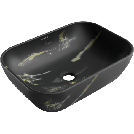 Mexen Rita countertop washbasin 45 x 32 cm, black stone - 21084588