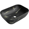 Mexen Rita countertop sink 45 x 32 cm, black stone - 21084588