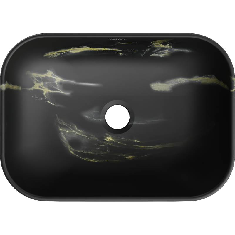 Mexen Rita countertop sink 45 x 32 cm, black stone - 21084588