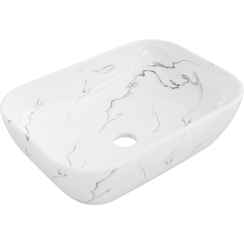 Mexen Rita vgradni umivalnik 45 x 32 cm, bela kamen - 21084583