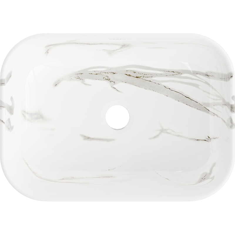 Mexen Rita bänkskål 45 x 32 cm, vit sten - 21084584